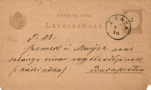 Díjjegyes levelezőlap