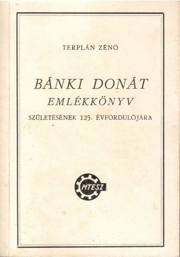 Treplán Zénó: Bánki Donát emlékkönyv